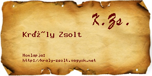 Krály Zsolt névjegykártya