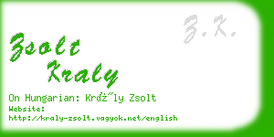 zsolt kraly business card